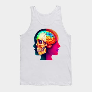 Beauty With Brain Colorful Tank Top